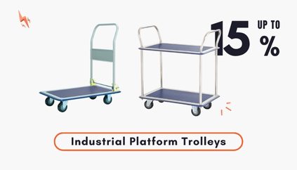 15% Off Industrial Platform Trolleys