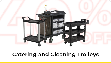 40% Off All Catering & Cleaning Trolleys
