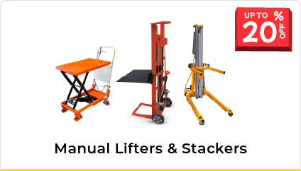 Up to 20% Off Manual Lifters and Walkie Stackers