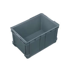 50L Plastic Crate TransporterMesh - Grey