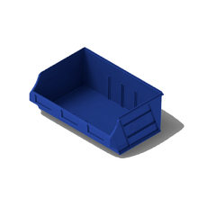 12L Plastic Microbin Storage Container - Blue
