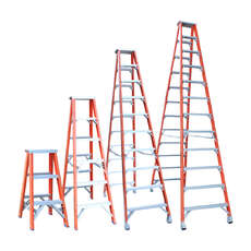 Indalex Fibreglass Double Sided Step Ladder - 180kg Rated