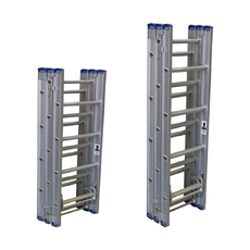 Indalex 12 -15 Steps 150kg Rated Durable Heavy Duty Industrial Aluminium Triple Extension Ladder