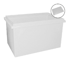 180L White Plastic Poly Tank Container + Lid