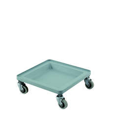 Glass Rack Dolly 52.5 x 52.5 x 20.0 cm - 160kg Load - Platinum