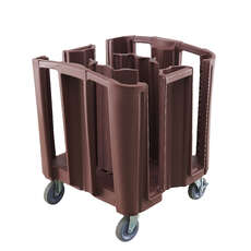 Adjustable Tray & Dish Cart  - Dark Brown