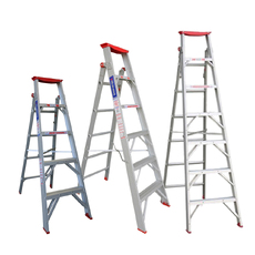 Indalex 5 - 7 Steps 150kg Rated Industrial Dual Purpose Aluminium Step Ladder