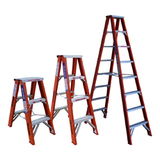 Indalex 2 -8 Steps 150kg Rated Industrial Double Sided Fibreglass Step Ladder