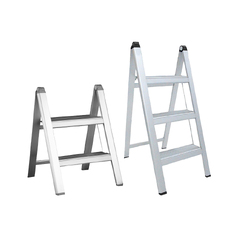 Indalex 2 - 3 Steps 100kg Rated Light Duty Slimline Aluminium Ladder