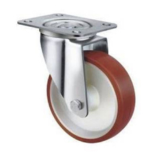 270kg Rated Stain Steel Urethane Castor - 125mm - Swivel