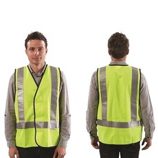 H Back Safety Vest Day/Night Use - Yellow