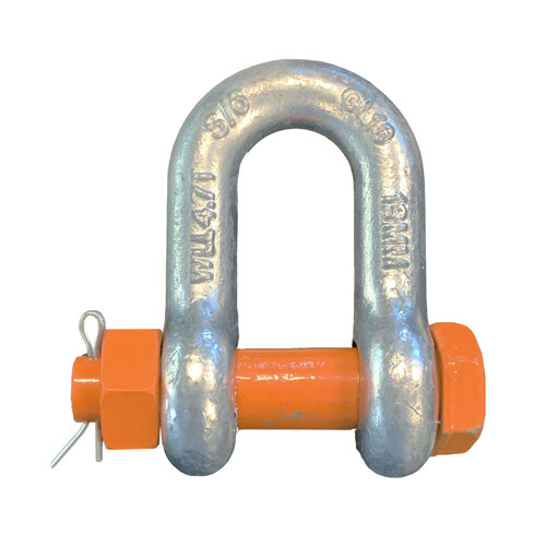 12000kg Rated Grade S Alloy Steel Safety Pin Dee Shackles