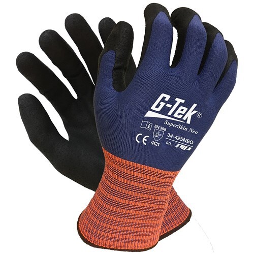 Skin Contouring Technology Gloves - Blue [Size: 12] (Pack of 12)