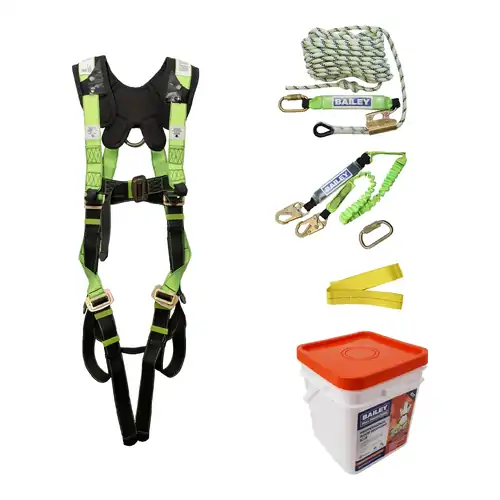 Roof Workers Kit - Professional - Safety Harness Fall Protection Kit