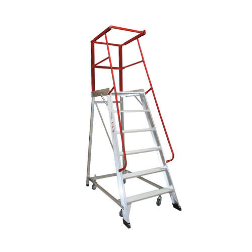 Monstar 6 Steps Mobile Order Picker Ladder - 150kg rated