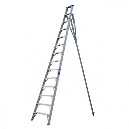 Indalex 7 Steps 150kg Rated Durable Heavy Duty Industrial Aluminium Orchard Ladder