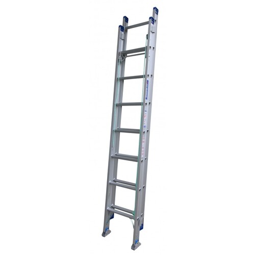 Indalex 14 Steps 180kg Rated Durable Heavy Duty Industrial Aluminium Extension Ladder With Swivel Feet