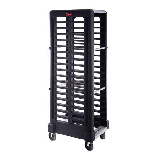 Food Storage Front Loading Rack/Cart  60.3 x 47.3 x 172.4 cm - Black